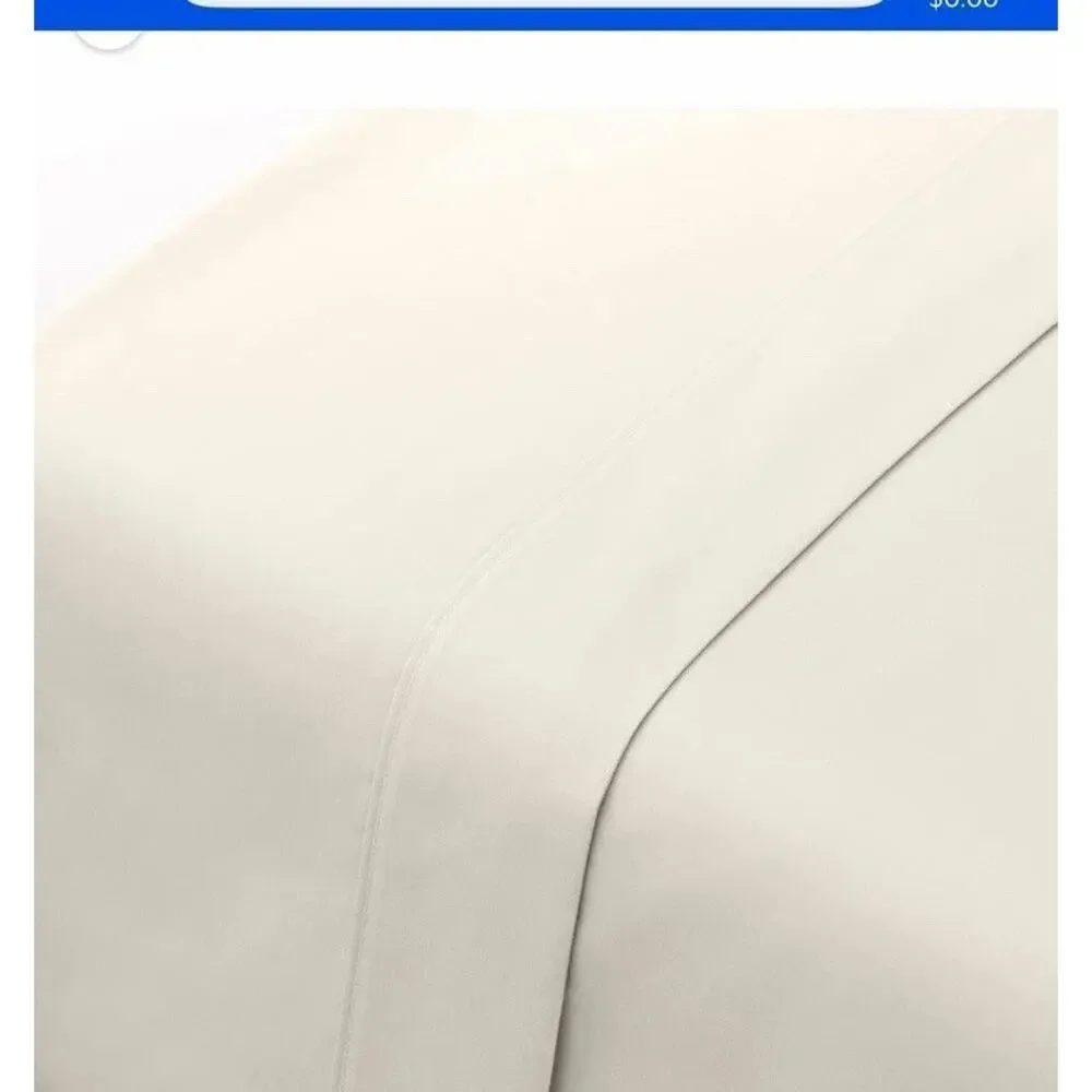 Serene Sleep Ivory 1000 Thread Count 4-Pc. Sheet Set Full NWT $160
